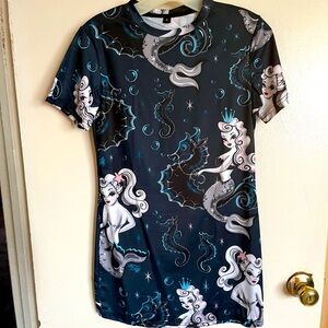 Mermaid Graphic T-Shirt/mini dress